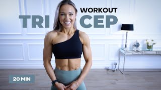 TREMBLING TRICEPS  20 min Tricep Workout with Dumbbells [upl. by Kial]