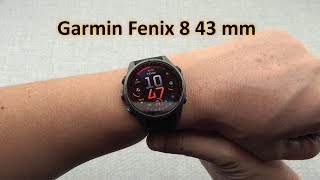 Garmin Fenix 8 43mm AMOLED Sapphire Carbon grey DLC Titanium Unboxing [upl. by Kramnhoj]