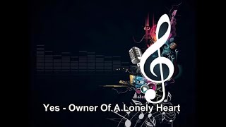 Yes  Owner Of A Lonely Heart Instrumental [upl. by Cilegna]