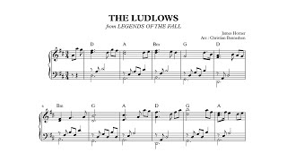 The Ludlows from Legends Of The Fall  Piano [upl. by Scully657]