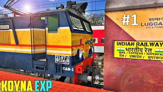 Koyna Express in Train Simulator  Train Crossings Overtakes  IRMSTS  PC GamePlay [upl. by Giesecke185]