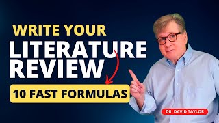 Literature Review 10 Fast Formulas For Flawless Literature Review Writing [upl. by Derej]