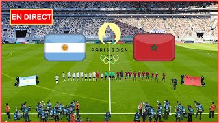 match Maroc vs Argentine en direct aujourdhui JO de Paris 2024 match complet simulation Gameplay PC [upl. by Dollar]