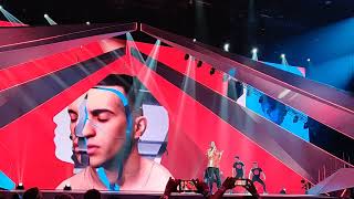 Eurovision 2019 Italy Mahmood Soldi Second Semifinal Jury Rehearsal [upl. by Euqinomahs]