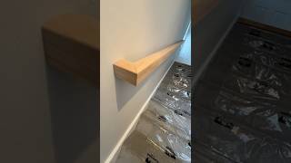 Return on wall mounted handrail 👌 youtube diy  carpentry carpenter ytshorts asmrsounds [upl. by Hephzibah]