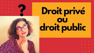 Droit privé ou droit public  ️ 🖐️📢 Voici 5 conseils pour taider à choisir [upl. by Reifnnej]