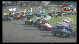 Junioren dirt heat 1 Dutch open stockcar 2024  NOV Lelystad Midland circuit  RaRaRacing [upl. by Forrer395]