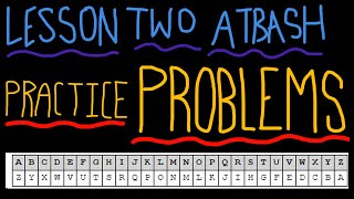 Codebusters Lesson TwoAtbash Cipher [upl. by Allenod232]