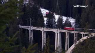 100 Jahre Eisenbahn im Schanfigg  Die Chur Arosa Bahn feiert Jubiläum Volldampf 66 [upl. by Dahcir]