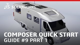 SOLIDWORKS Composer Quick Start Guide 9 Part 1 Publishing to PDF [upl. by Nallak]