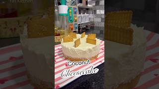 NoBaked Cheesecake recipe Coconut cheesecake shortsvideo recipe [upl. by Melva]