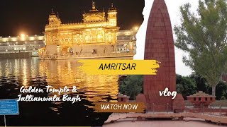 Amritsar  Golden Temple  Jallianwala Bagh Vlog [upl. by Bal]