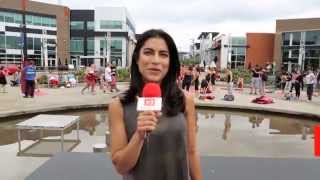 MontrealTV  Yoga en plein air  Centropolis avec Virginie Coossa [upl. by Ancell]