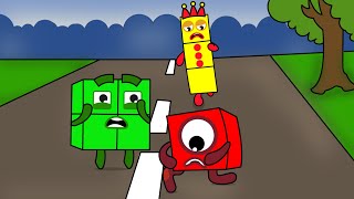 Numberblocks 1s leg is seriously injured  Numberblocks fan coloring story [upl. by Llovera]