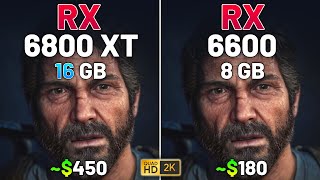 RX 6800 XT vs RX 6600  Test in 12 Games in 2024 [upl. by Kevin]