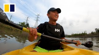 Commuting by kayak in Shanghai [upl. by Nylrak618]