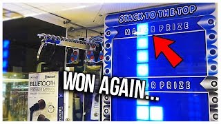 I Cant Stop Winning The Major Prize From STACKER  Arcade Games [upl. by Niamrahc257]