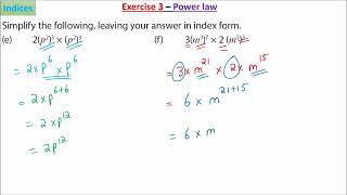 Grade 8 maths Indices subtopic 3  exercise [upl. by Carmen]