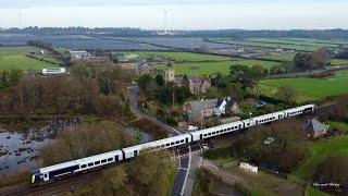 East Stoke near Wareham trains floods and turbines 28th Nov 2024 [upl. by Ylrae]