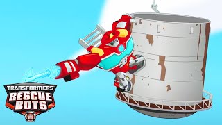 Transformers Rescue Bots  Heatwave is Airbound  Cartoons for Kids  Transformers Junior [upl. by Nytsrik]