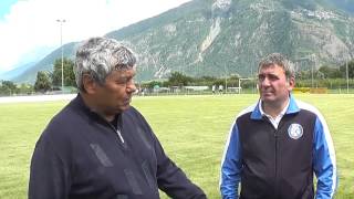 VIDEO EXCLUSIV Întâlnire istorică Hagi Lucescu şi Stelea sau revăzut după ani [upl. by Lac]