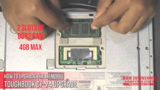 How to Upgrade Memory RAM in a Panasonic Toughbook CF74 [upl. by Elatsyrc]