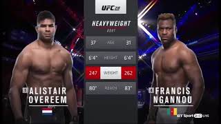 Alistair Overeem vs Francis Ngannou FULL FIGHT UFC 218 [upl. by Acirretal278]