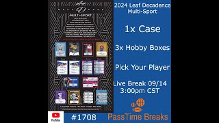 0916  2024 LEAF DECADENCE MULTISPORT  1x Case 3x Box PYP 1708 LIVE BREAK [upl. by Gannie]