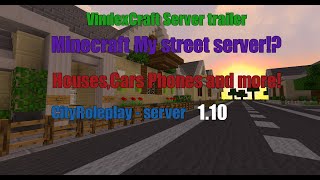 Minecraft Server Trailer City Roleplay NO MODS 1122 WORKING CARS [upl. by Messere]