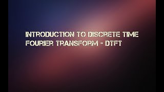 discrete fourier transformDFTDiscrete Fourier Transform with example [upl. by Spiros134]