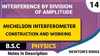 Michelson Interferometer  Construction and Working  BSc 2nd year [upl. by Dachia]