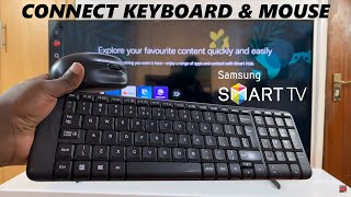 How To Connect Wireless Keyboard amp Mouse To Samsung Smart TV [upl. by Ardnoet184]