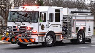 Northampton Fire Department Engine 4211 Responding 12721 [upl. by Ecirtra267]