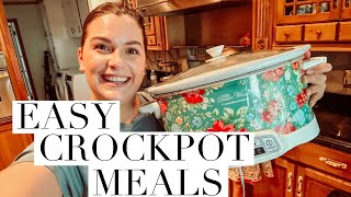 5 EASY CROCKPOT MEALS 5 INGREDIENTS OR LESS  THE SIMPLIFIED SAVER [upl. by Ahsilaf653]