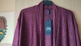 IWOLLENCE Strickjacke Damen Lang Gerippter Strick Cardigan Für mich ist das keine Strickjacke [upl. by Rusticus]