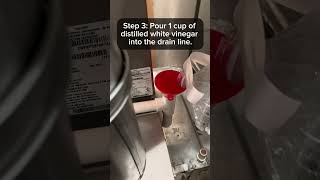 Clean AC Drain line with Vinegar  Ecofriendly diy hvacmaintenance [upl. by Fong]