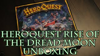 HeroQuest Rise of the Dread Moon Unboxing [upl. by Litnahc]