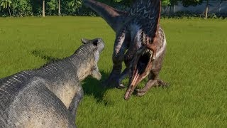 Allosaurus VS Spinosaurus  Jurassic World Evolution [upl. by Harbert]