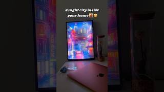 A night citt inside your home🌆🤩homedecor viralvideo picture nighttown light [upl. by Refinneg609]