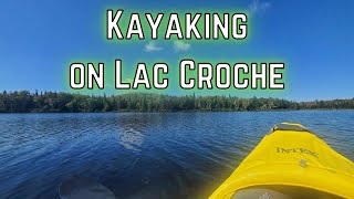 Kayaking on Lac Croche SaintDonat Qc [upl. by Ayanat]