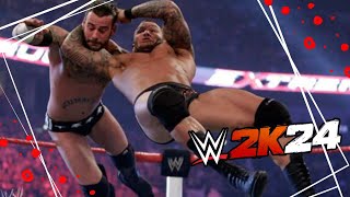 WWE2K24 Cm Punk vs Randy Orton [upl. by Stortz]