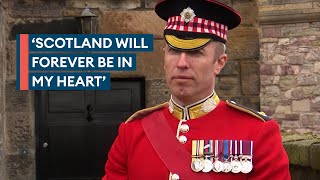 Emotional Edinburgh Garrison Sergeant Major says goodbye to Scotland [upl. by Camus]