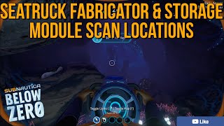 Subnautica Below Zero Fabricator amp Storage Module Scan Locations [upl. by Ettesoj]