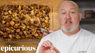 The Best Stuffing You’ll Ever Make  Epicurious 101 [upl. by Kcirdderf]