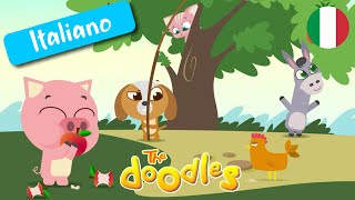 Nella Vecchia Fattoria  Canzoni per Bambini con i Doodles [upl. by Dadirac]