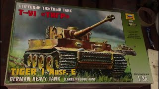 Inbox Review of the 135 Scale Tiger I Ausf E from Zvezda [upl. by Merce]