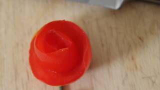 How to Make a Tomato Rose [upl. by Gerladina]