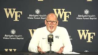 Wake Forest Basketball coach Steve Forbes postCoppin State press conference [upl. by Amery]