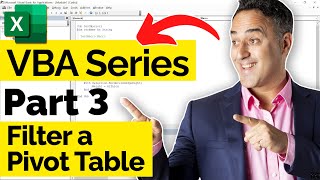 How to Filter a Pivot Table in Excel Using VBA [upl. by Lazaro]