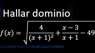 Dominio de una función raíz cuadrada con funciones racionales y cuadraticas [upl. by Toblat]